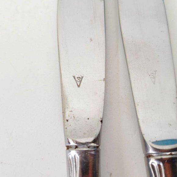 Vintage Stainless Knives with Faux Bamboo Handles Set of Six Boxed - Picture 5 of 9